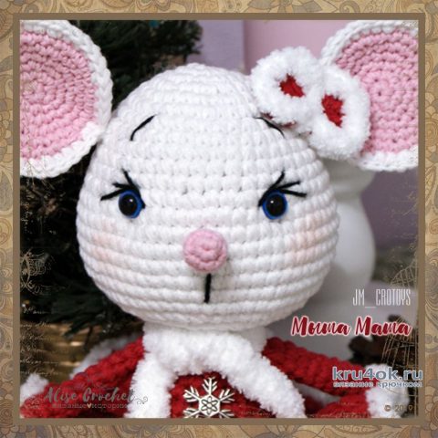 Мышка Маша, связанная крючком. Работа Alise Crochet вязание и схемы вязания