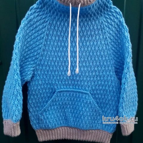 Вязаный свитер для мальчика. Работа Ольги Каштановой вязание и схемы вязания