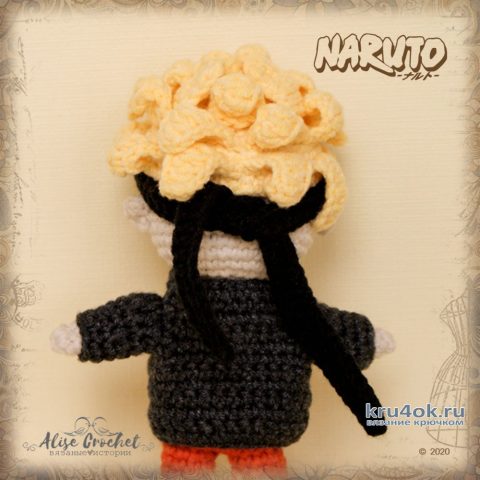 Наруто Удзумаки, игрушка связанная крючком. Работа Alise Crochet вязание и схемы вязания
