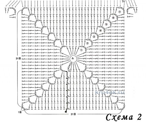 Схемы вязания крючком подушки
