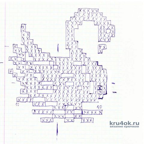 Салфетки крючком в виде сердца. Работы Виктора вязание и схемы вязания