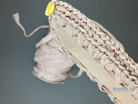 Сумка Виктория, связана крючком из рафии. Работа Аллы вязание и схемы вязания