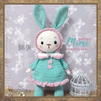 Mimi - маленький зайчик, связанный крючком. Работа Alise Crochet