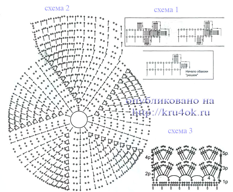 вязание крючком шапки и шарфа