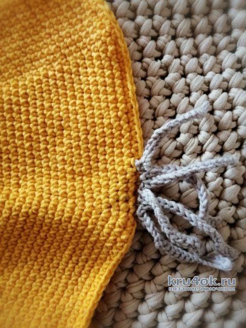 Декоративная подушка крючком. Работа Светланы вязание и схемы вязания