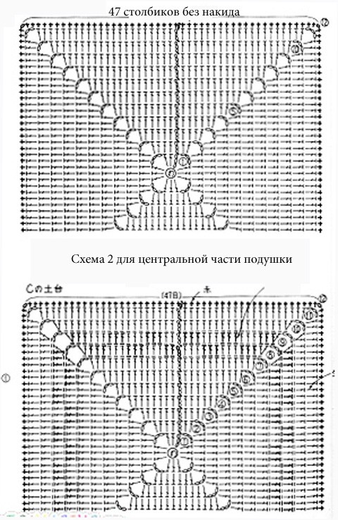 Бело-розовый чехол для подушки