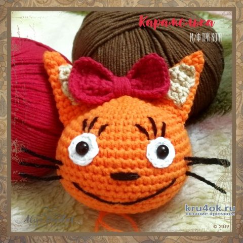 Карамелька и Коржик из м/ф Три кота. Работа Alise Crochet вязание и схемы вязания