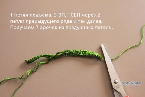 Мастер-класс по вязанию оригинального листика крючком вязание и схемы вязания