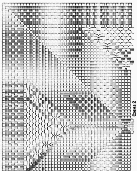 Схема вязания мотива крючком
