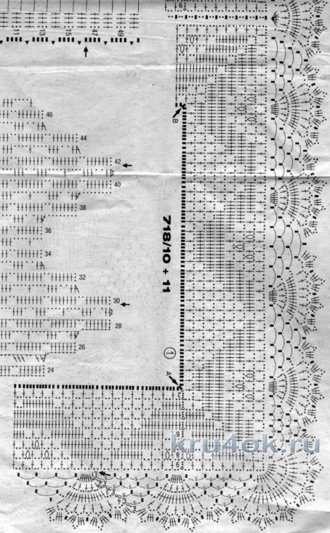 Вязаная скатерть. Работа Надежды Лавровой вязание и схемы вязания