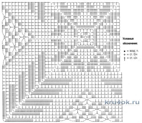 схемы вязания подушки