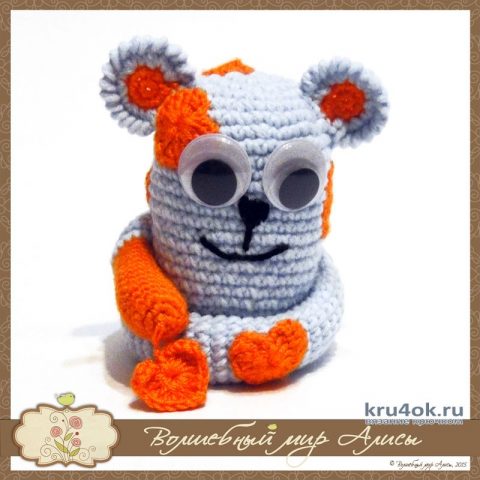 Кот Амурчик крючком. Работа Alise Crochet вязание и схемы вязания