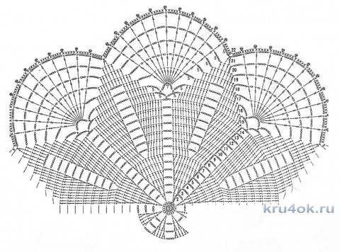 Салфетки крючком. Работы Виктории вязание и схемы вязания