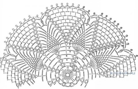 Вязаные крючком салфетки. Работы Виктории вязание и схемы вязания
