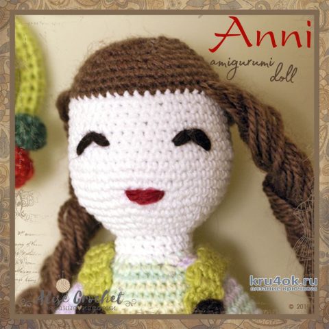 Anni - кукла амигуруми, связанная крючком. Работа Alise Crochet вязание и схемы вязания