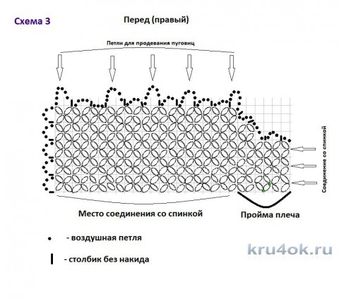 Велюровая кофточка для девочки. Работа Ольги Домасовой вязание и схемы вязания