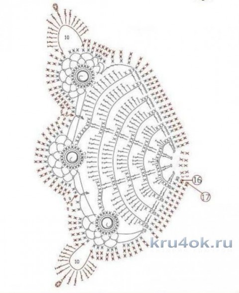 Топ бабочка крючком. Работа Ирины Шейко вязание и схемы вязания