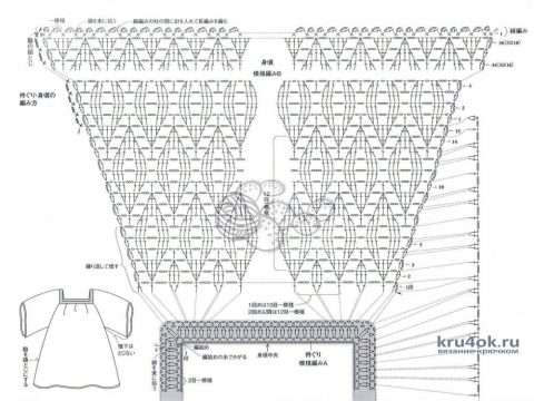 Детский сарафанчик Лето. Работа Валентины Литвиновой вязание и схемы вязания