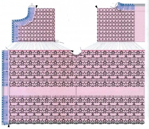 Схемы вязания кофточки: