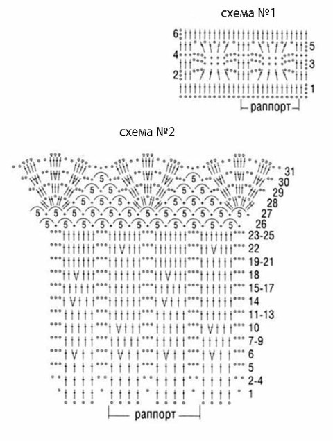  Схемы вязания: