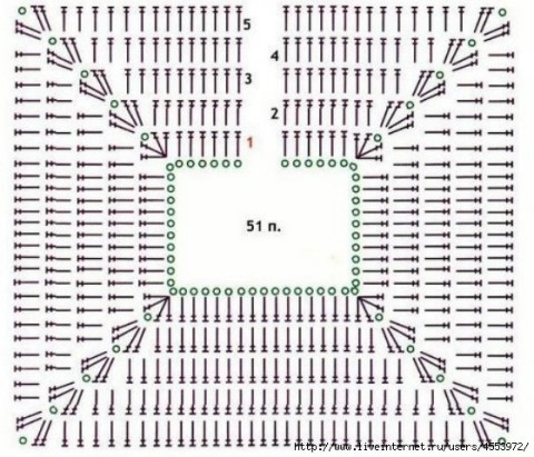 схема вязания 