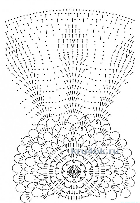 Шляпка крючком. Работа Валентины Калдышевой вязание и схемы вязания