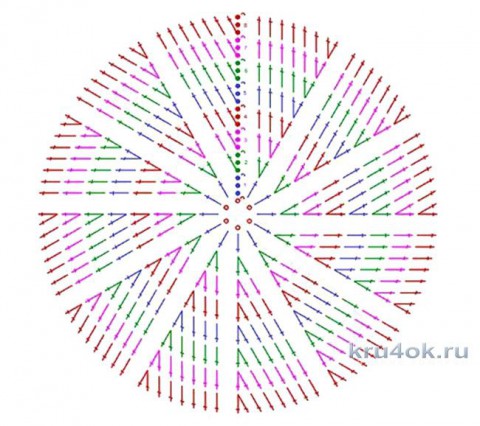 Зимняя шапка - шлем крючком. Работа Александры Карвелис вязание и схемы вязания