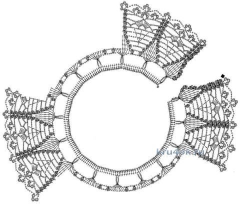 Вязаный крючком воротничок - работа Натальи