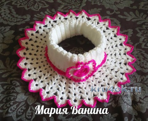 Вязание манишки для девочки, описание от Марии Ваниной