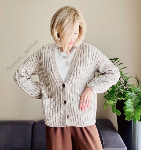 Кардиган крючком Simple cozy 