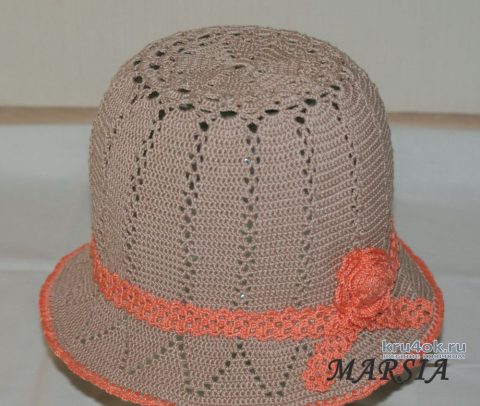 Летняя шляпа для девочки. Работа Marsia Sia вязание и схемы вязания
